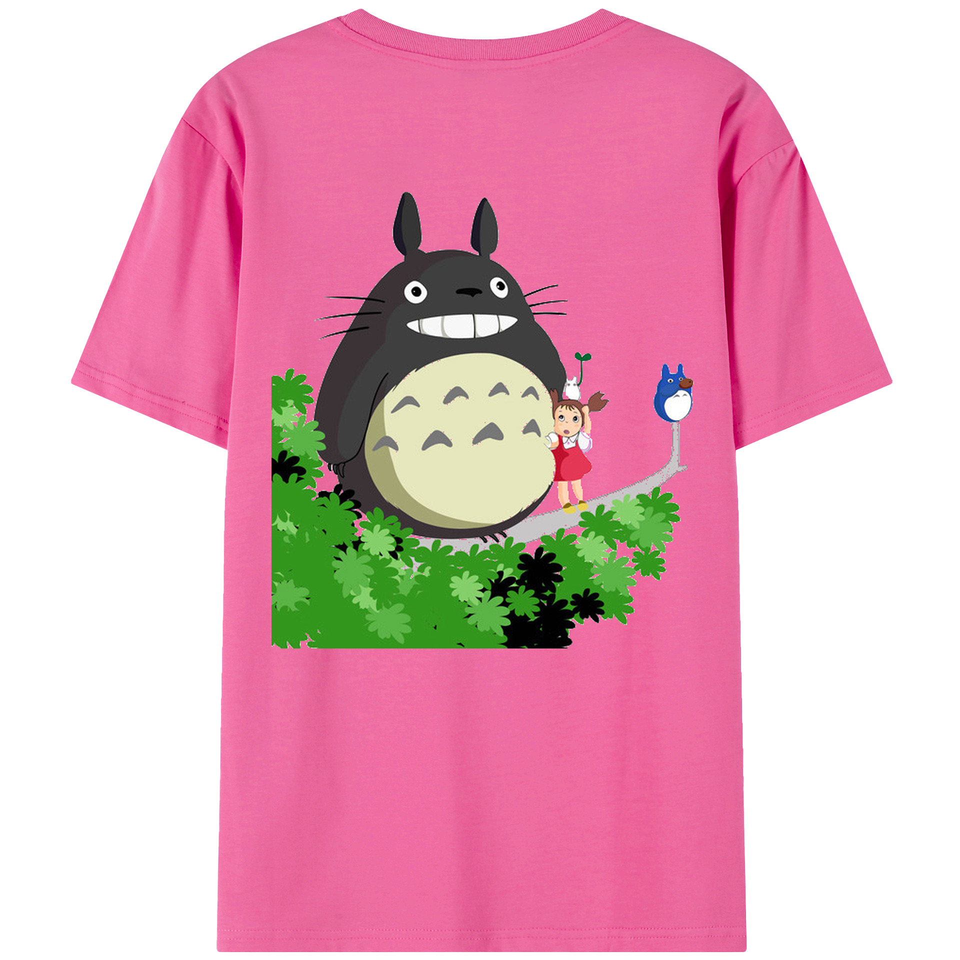 （画像用） となりのトトロ 草壁メイ 草壁サツキ My Neighbor Totoro Satsuki Kusakabe Mei Kusakabe レディース半袖Tシャツ(バックプリント)